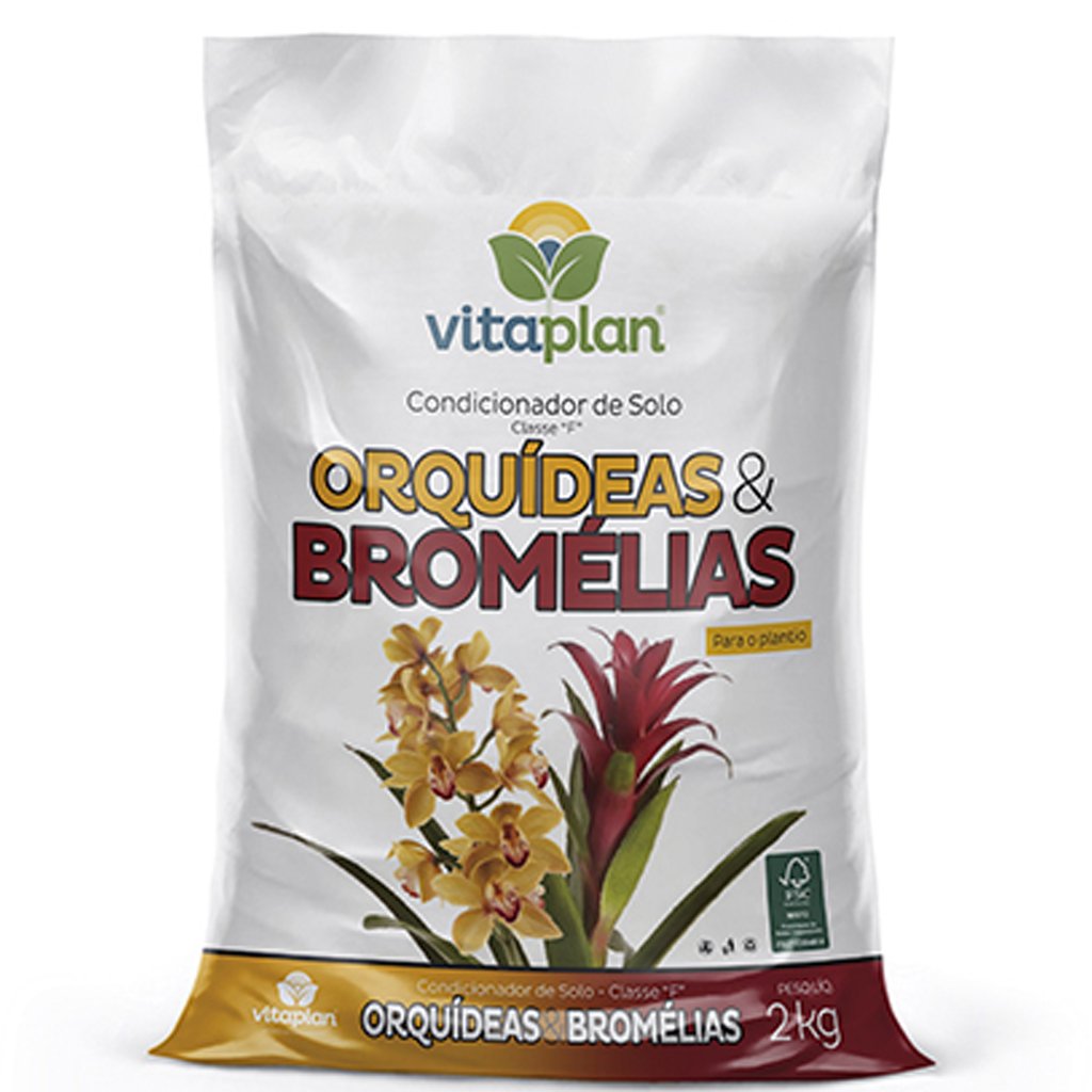 Saco Terra Especial Vitaplan para Orquídeas e Bromélias - 2 Kg