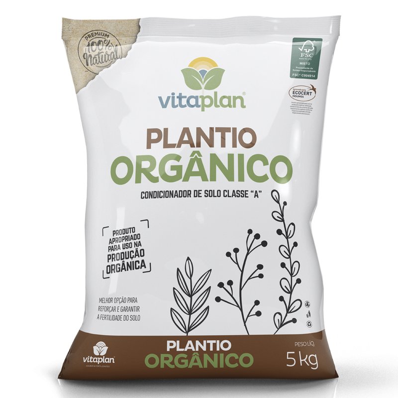 Condicionador de Solo Vitaplan Plantio Organico - 5 Kg